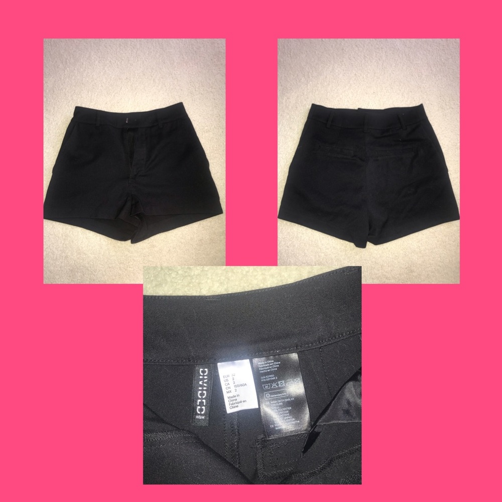 H&M black shorts